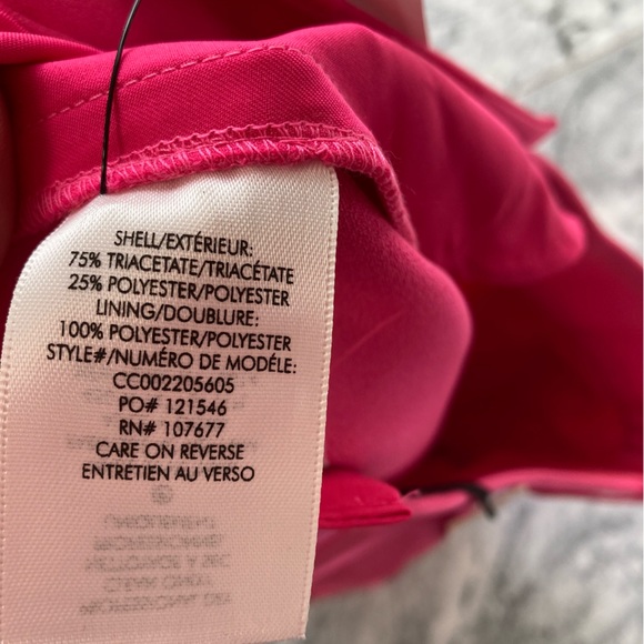 ALICE AND OLIVIA Eric Wild Pink Satin Bermuda Knee Length Dress Shorts NWT - Picture 10 of 12